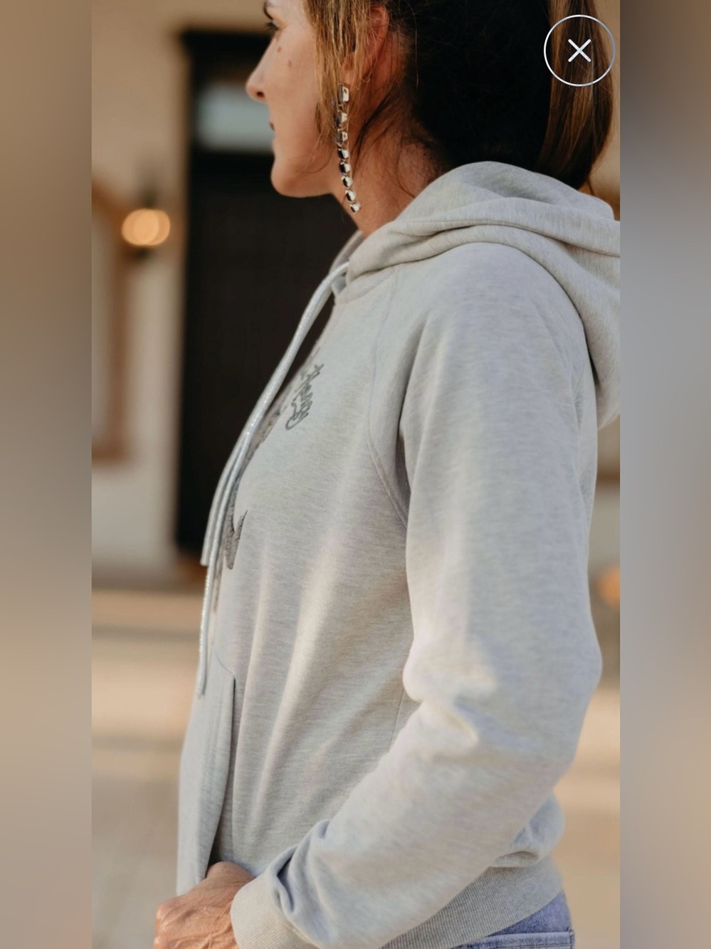 Rodeo Quincy Gray Hooded Sweatshirt with Rodeo Graphic; Size XXL - Picture 3 of 9